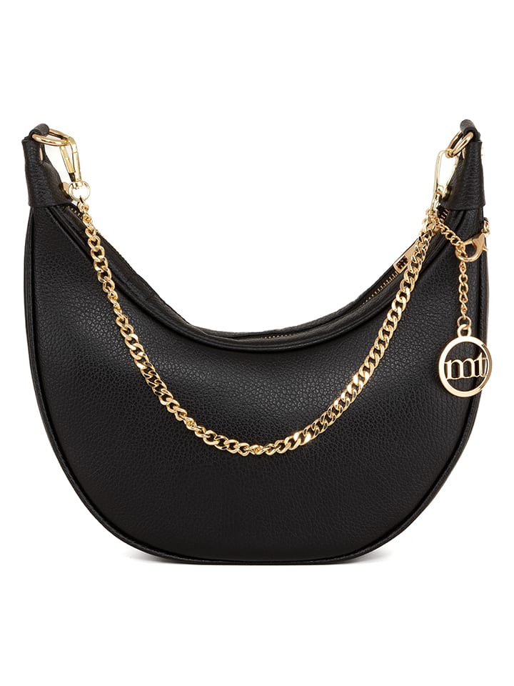 Mia Tomazzi Skórzana torebka "Zante" w kolorze czarnym - 28 x 21 x 9 cm rozmiar: onesize