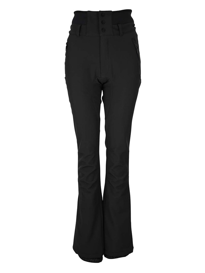 Peak Mountain Softshellowe spodnie narciarskie "Adora" w kolorze czarnym rozmiar: XL