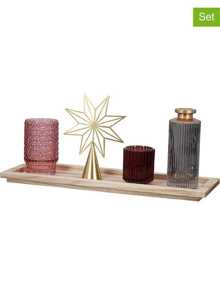 GILDE 6-częściowy zestaw dekoracyjny w różnych kolorach - 36 x 24 x 12,5 cm rozmiar: onesize