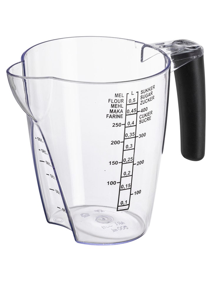 Plast Team Pojemnik w kolorze czarnym z miarką - 500 ml rozmiar: onesize