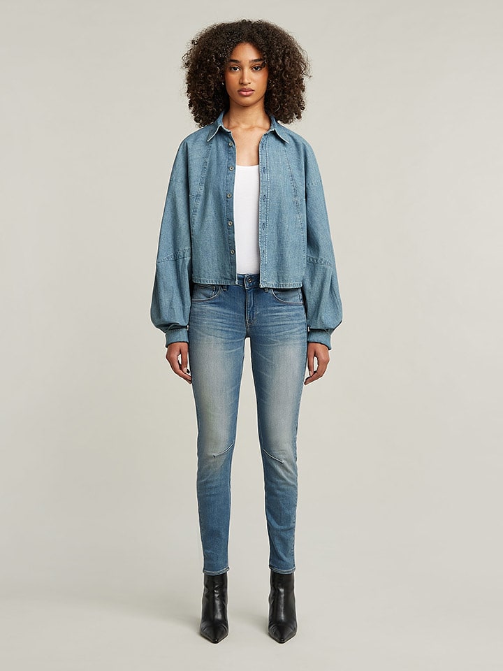 G-Star Dżinsy - Skinny fit - w kolorze niebieskim rozmiar: W34/L32