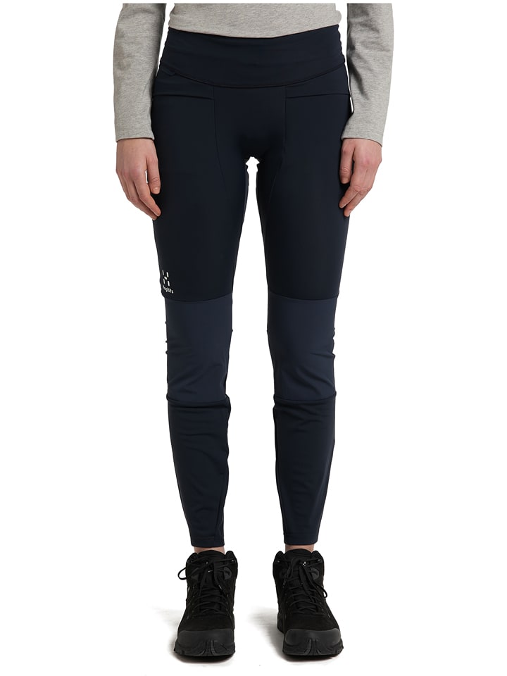 Haglöfs Legginsy funkcyjne "Luna" w kolorze granatowym rozmiar: XS