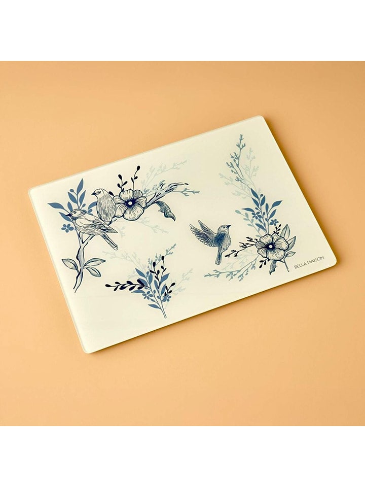 BELLA MAISON Deska w kolorze kremowo-niebieskim do krojenia - 35 x 25 cm rozmiar: onesize