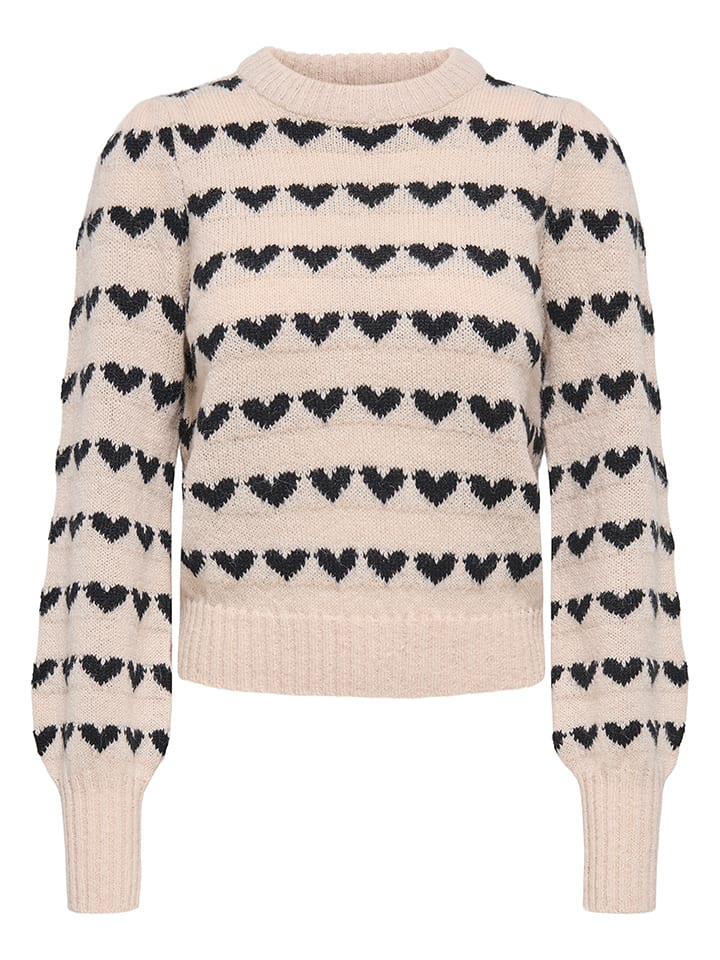 JDY Sweter w kolorze beżowym rozmiar: XL