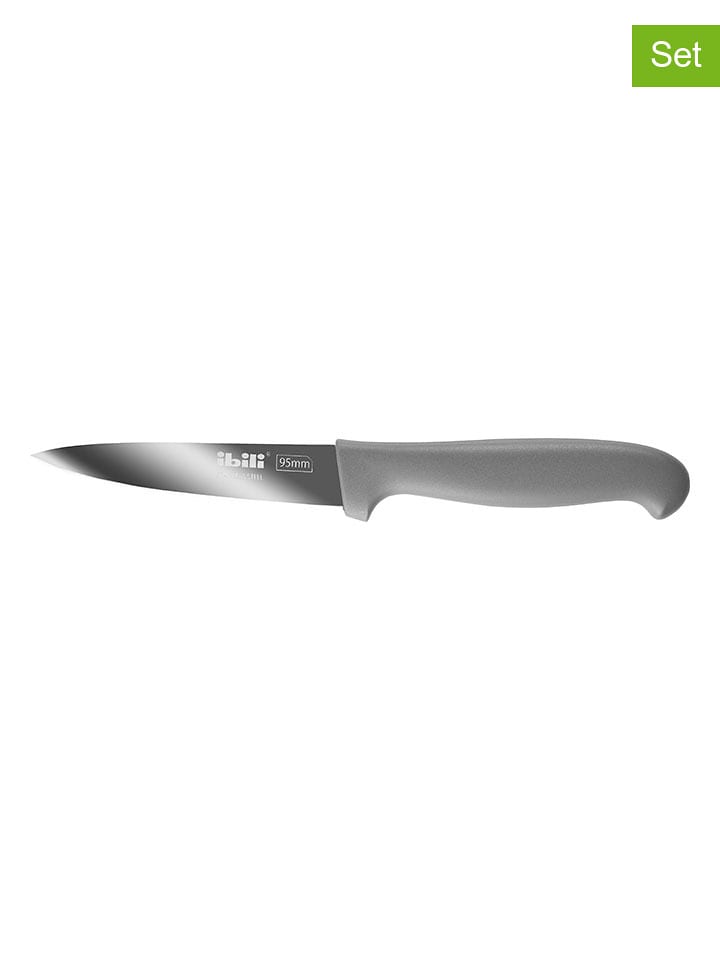 Ibili Noże (2 szt.) w kolorze czarnym do obierania - dł. 20 cm rozmiar: onesize