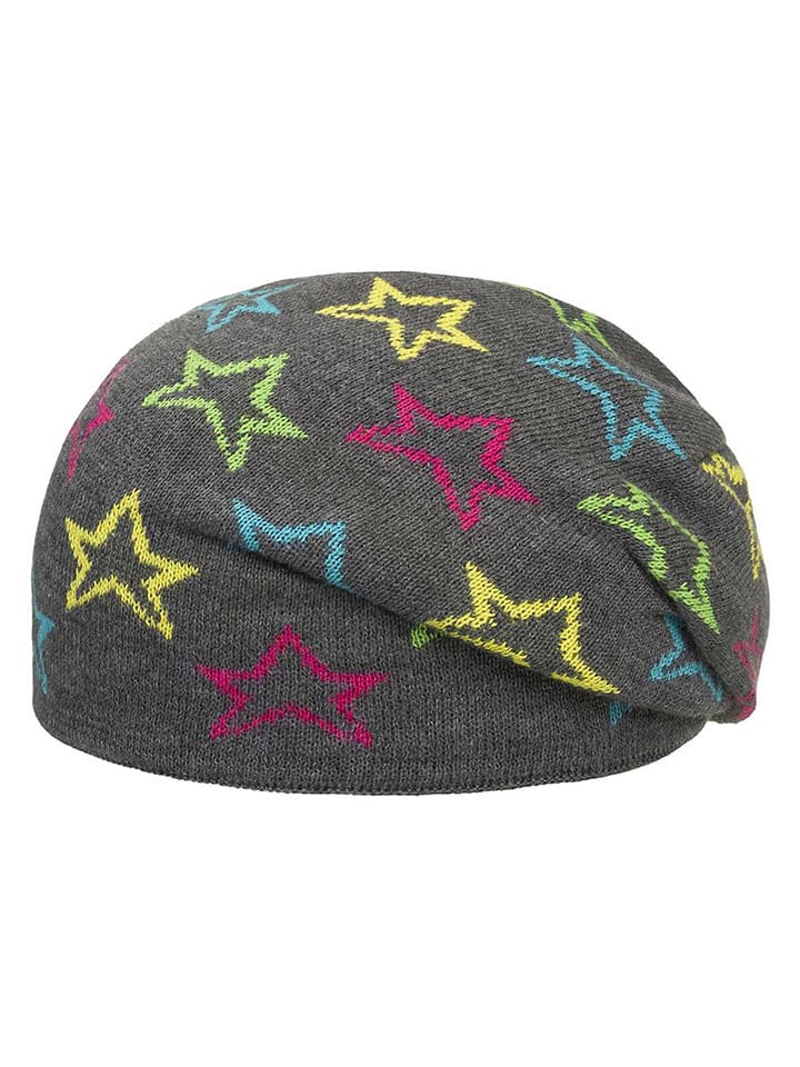 Döll Dwustronna czapka w kolorze antracytowym ze wzorem rozmiar: 53 cm