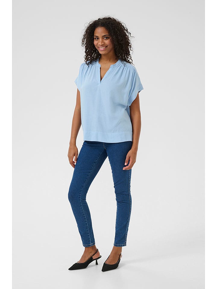 Kaffe Bluzka "Milia" w kolorze błękitnym rozmiar: 40