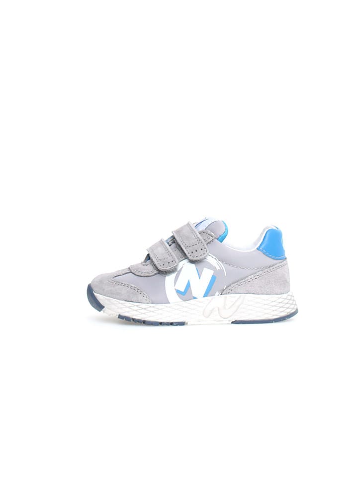 Naturino Skórzane sneakersy "Jesko 2" w kolorze szarym rozmiar: 32