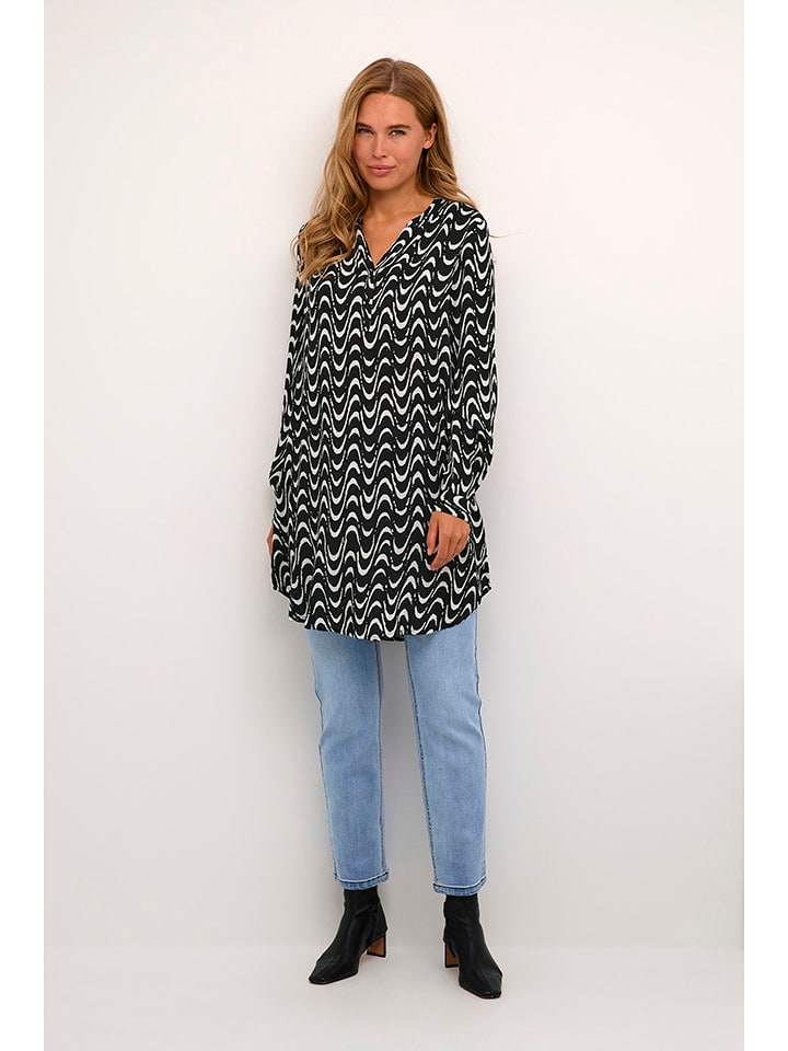 Kaffe Tunika w kolorze czarno-białym rozmiar: 36