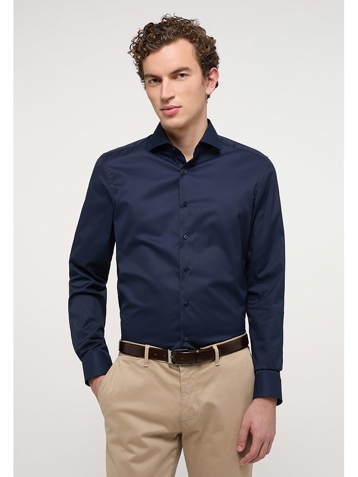 Eterna Koszula w kolorze granatowym rozmiar: 39