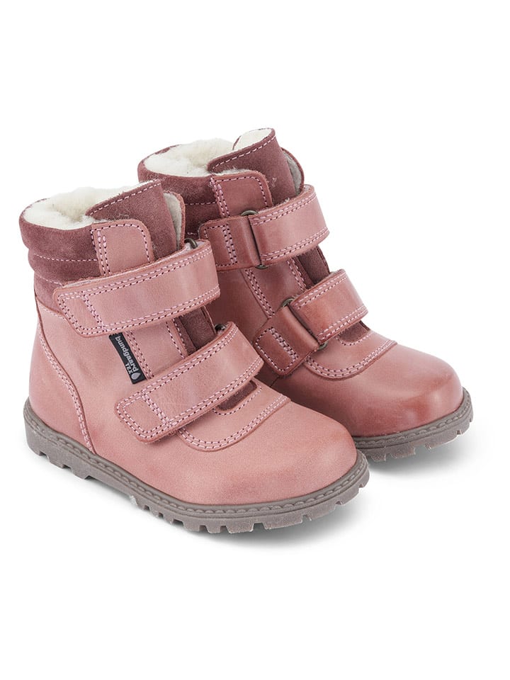 Bundgaard Skórzane botki "Tokker TEX" w kolorze jasnoróżowym rozmiar: 28