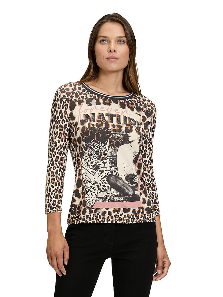 Betty Barclay Koszulka w kolorze szaro-beżowo-brązowym rozmiar: 42