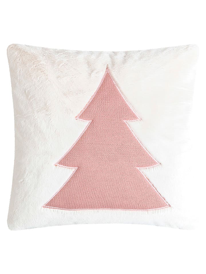 Magma Heimtex Poszewka "Boom" w kolorze biało-jasnoróżowym na poduszkę - 45 x 45 cm rozmiar: onesize