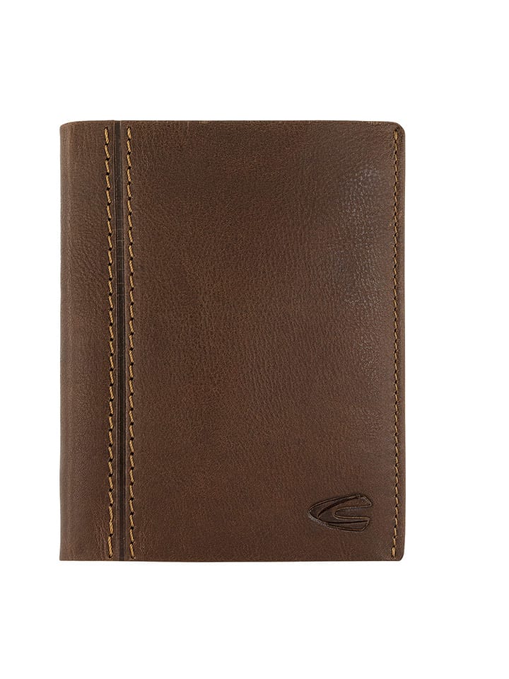 Camel Active Skórzany portfel "Bilbao" w kolorze brązowym - 10 x 12,7 x 1,5 cm rozmiar: onesize