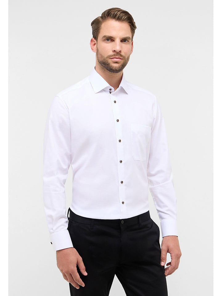 Eterna Koszula - Comfort fit - w kolorze białym rozmiar: 45
