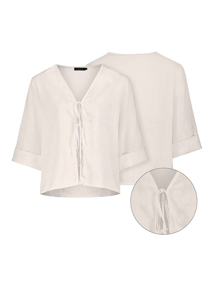 Eight2Nine Bluzka w kolorze beżowym rozmiar: L/XL