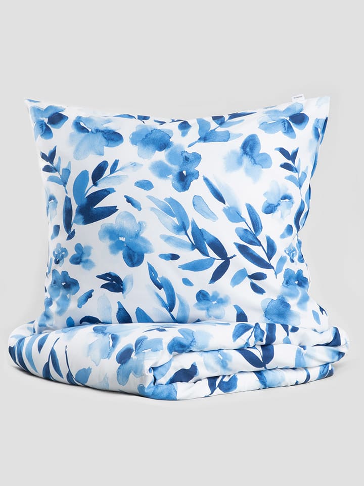 Homla Komplet pościeli w kolorze niebiesko-białym z mikrowłókna - 140 x 200 cm rozmiar: onesize