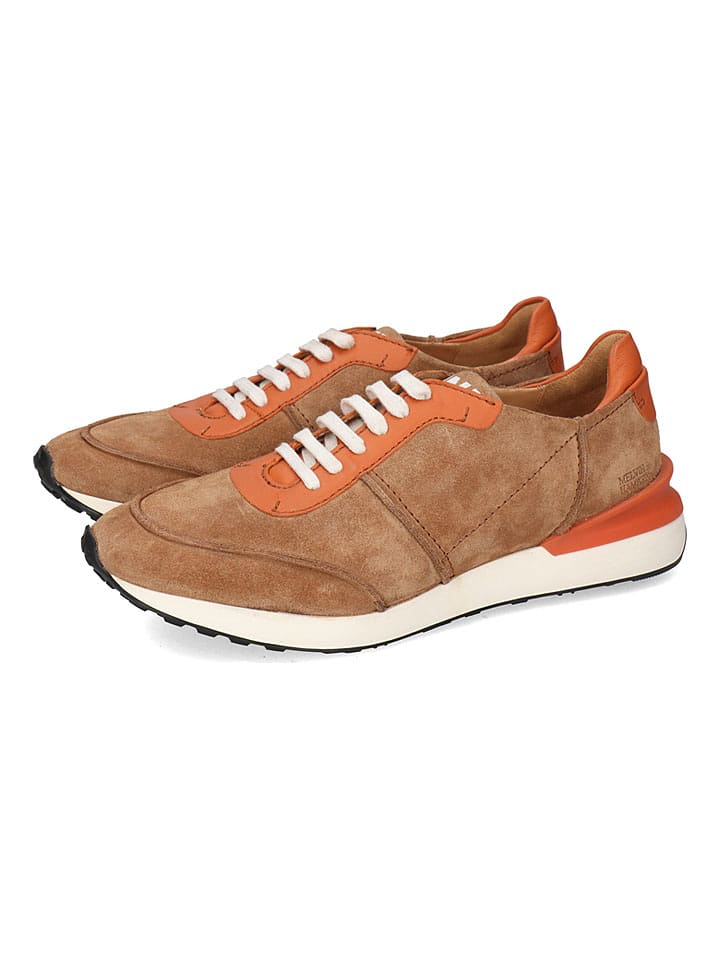 MELVIN & HAMILTON Skórzane sneakersy "Rocco 1" w kolorze jasnobrązowo-pomarańczowym rozmiar: 42