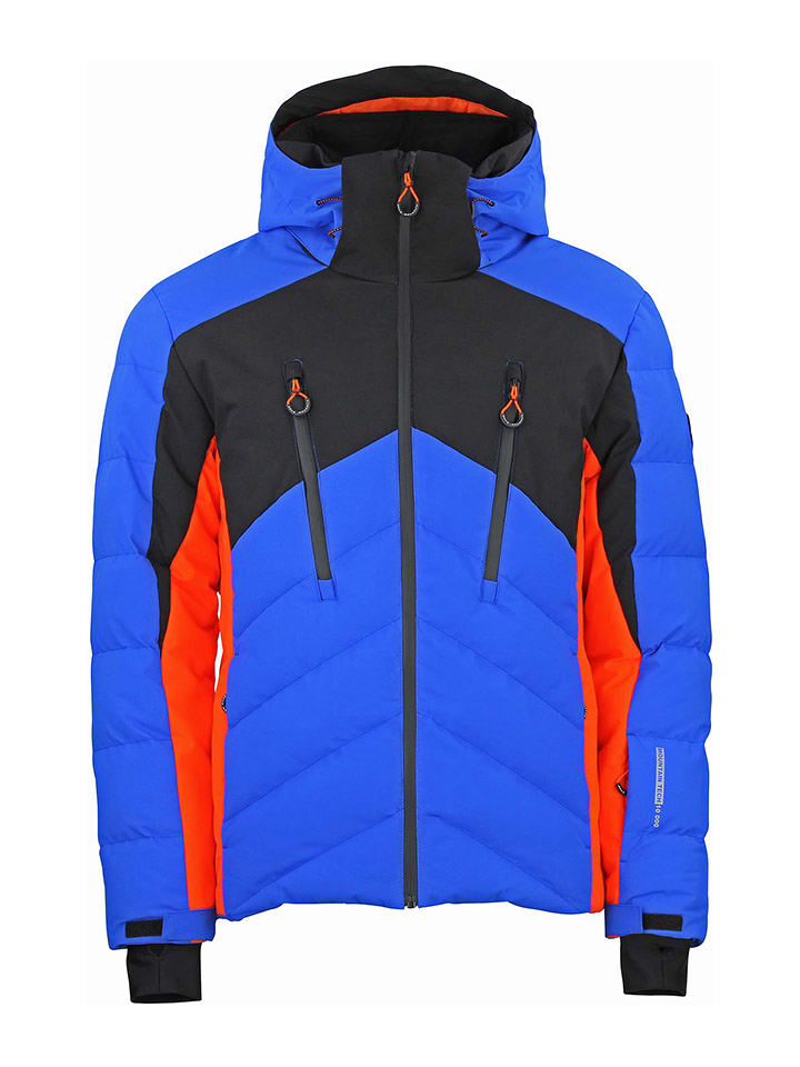 Peak Mountain Kurtka narciarska "Chalet" w kolorze niebiesko-pomarańczowym rozmiar: 3XL