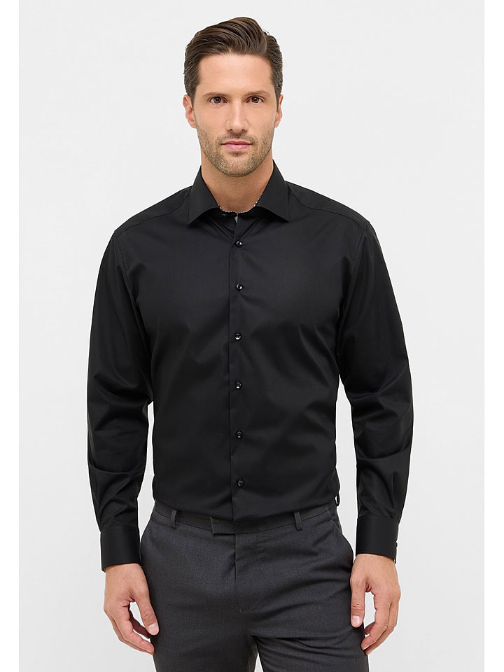 Eterna Koszula - Modern fit - w kolorze czarnym rozmiar: 44