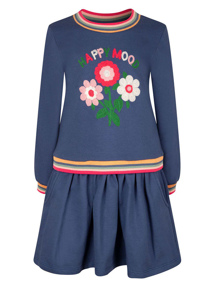 happy girls by Eisend Sukienka w kolorze granatowym rozmiar: 122