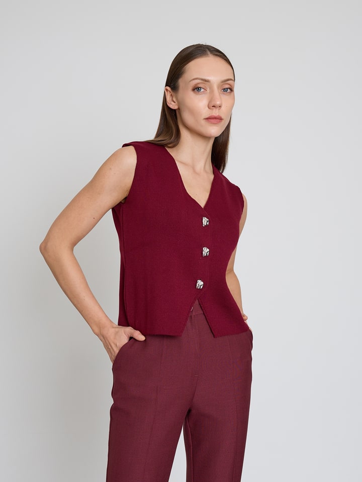 BGN Kamizelka w kolorze bordowym rozmiar: 36