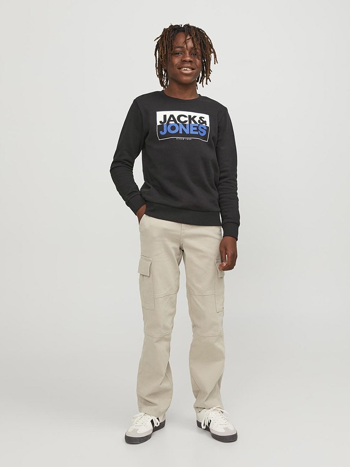 JACK & JONES Junior Bojówki "Kane" w kolorze beżowym rozmiar: 158