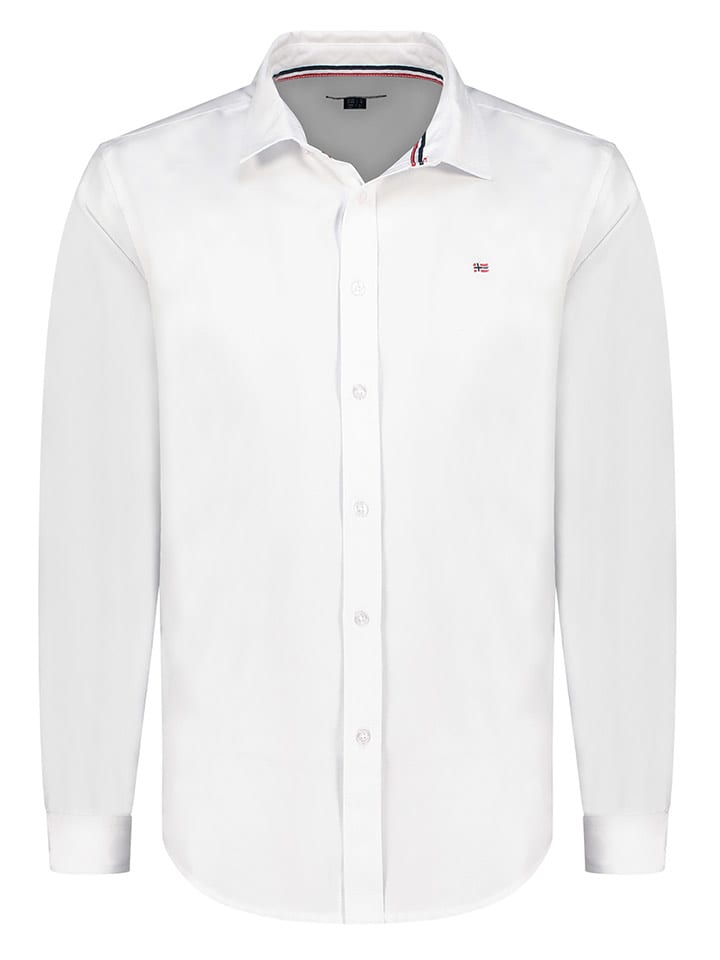 Geographical Norway Koszula "Zac" - Regular fit - w kolorze białym rozmiar: 3XL