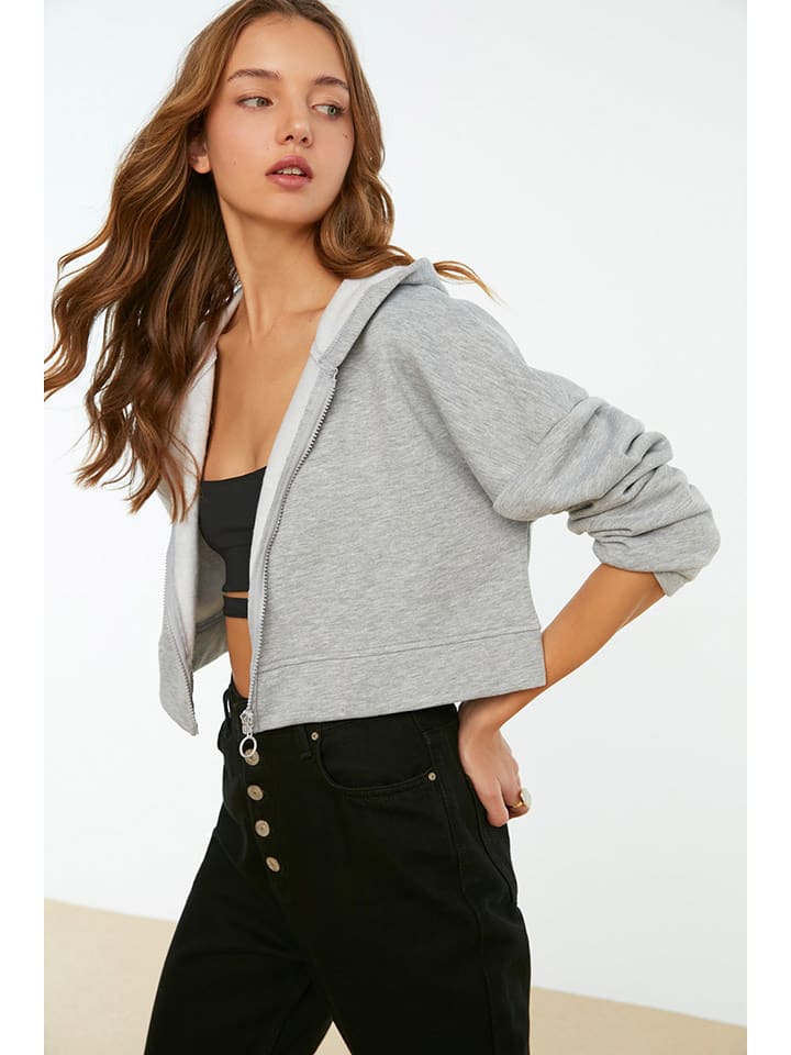 trendyol Bluza w kolorze szarym rozmiar: XS