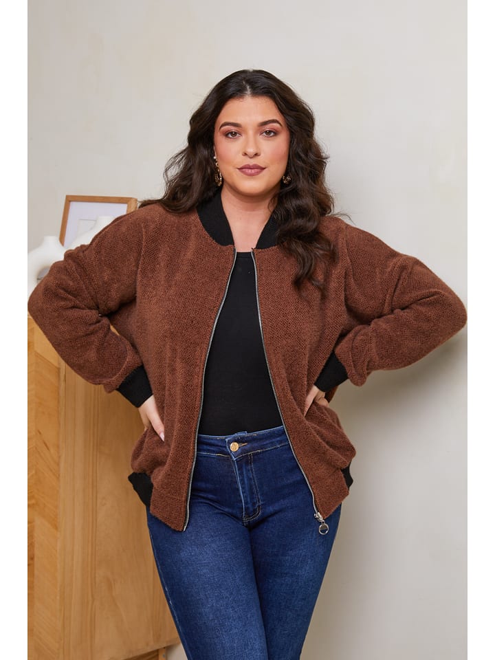 Curvy Lady Kurtka w kolorze brązowym rozmiar: 44/46