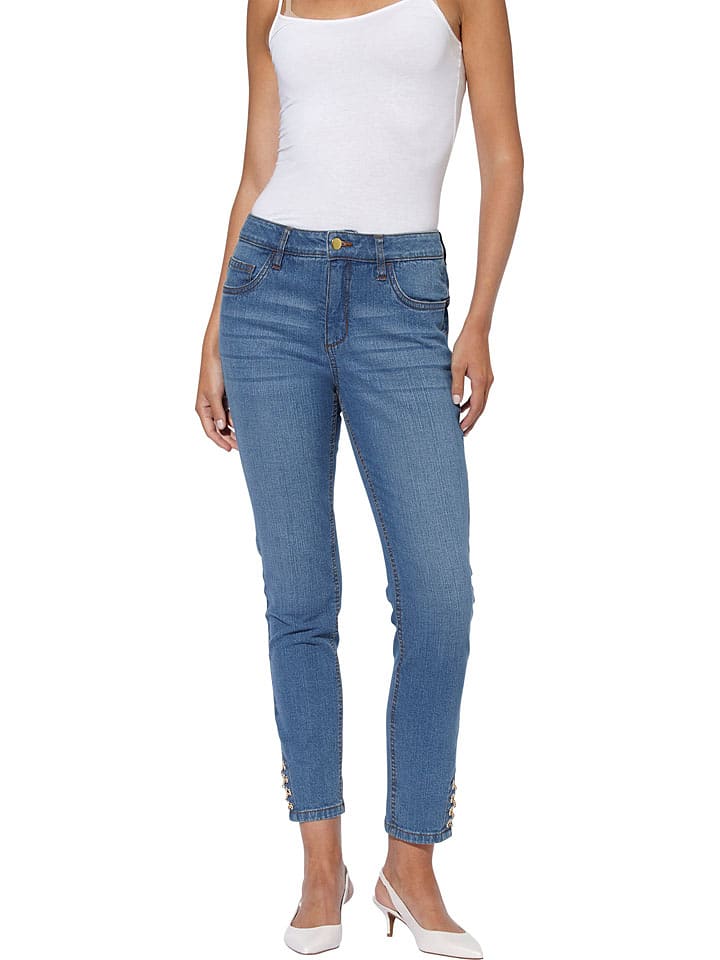 Heine Dżinsy w kolorze niebieskim rozmiar: 48