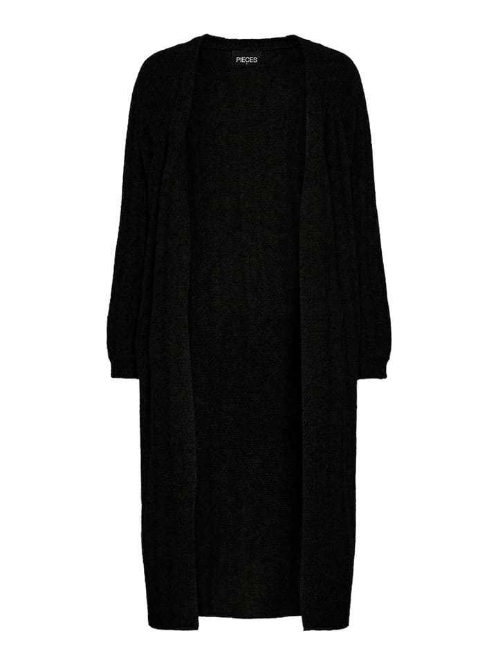 Pieces Kardigan "Maggy" w kolorze czarnym rozmiar: M