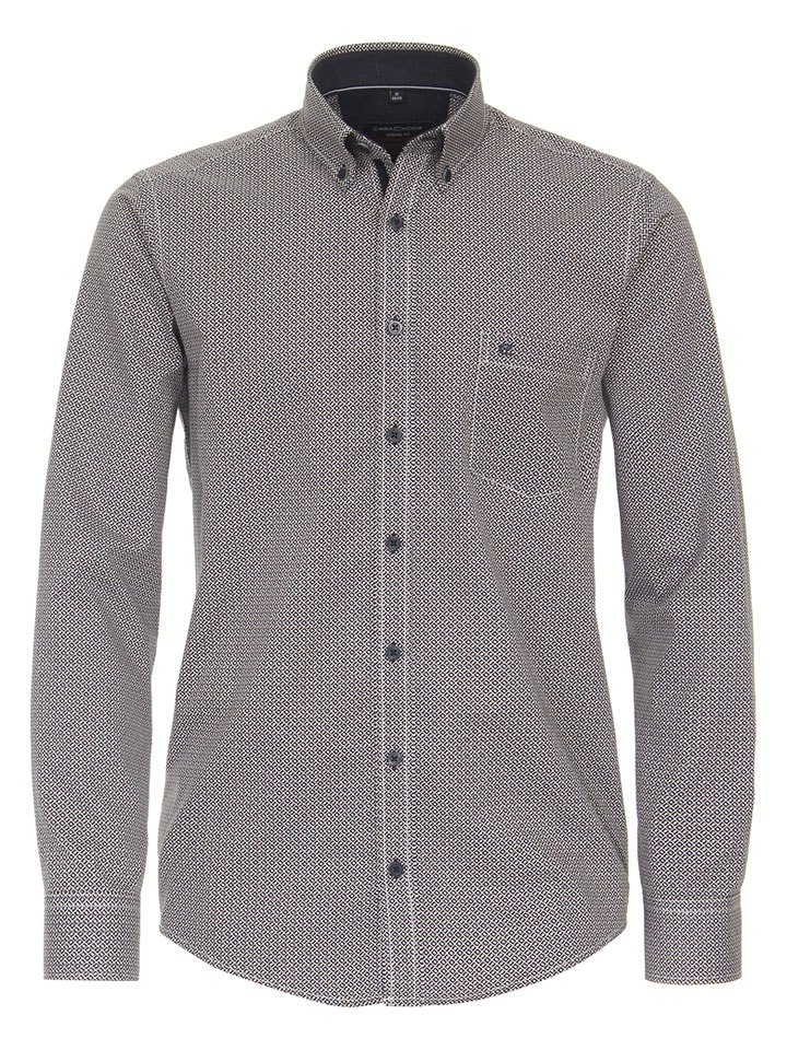 CASAMODA Koszula - Casual fit - w kolorze czarno-jasnobrązowym rozmiar: L