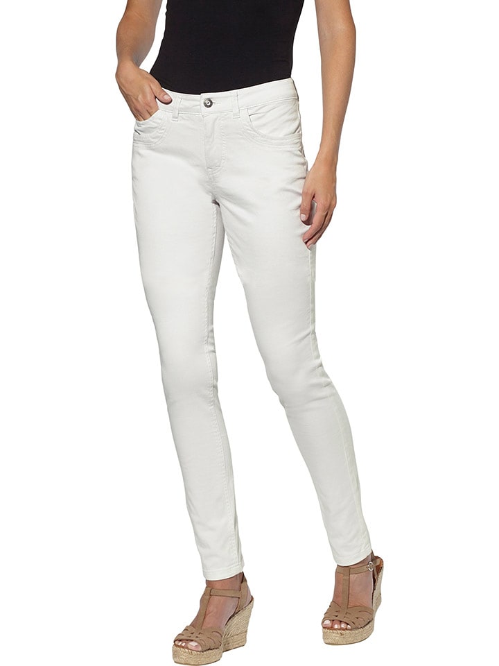 Heine Dżinsy - Slim fit - w kolorze białym rozmiar: 36