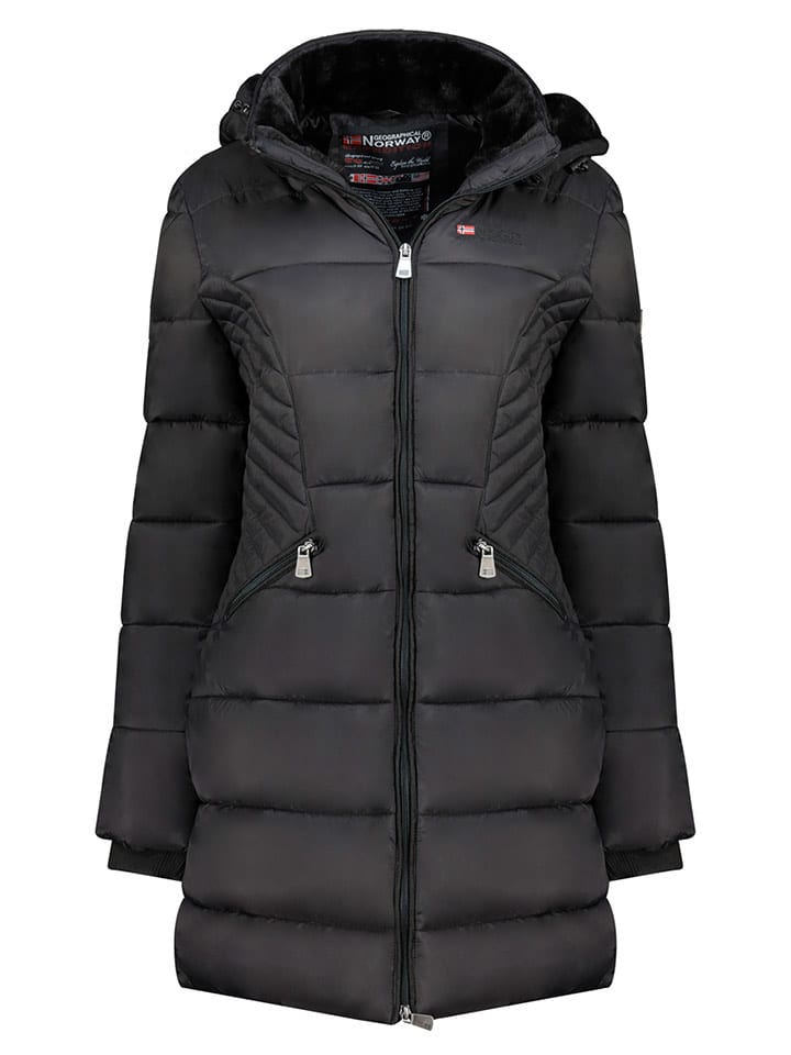 Geographical Norway Płaszcz zimowy "Bee" w kolorze czarnym rozmiar: M