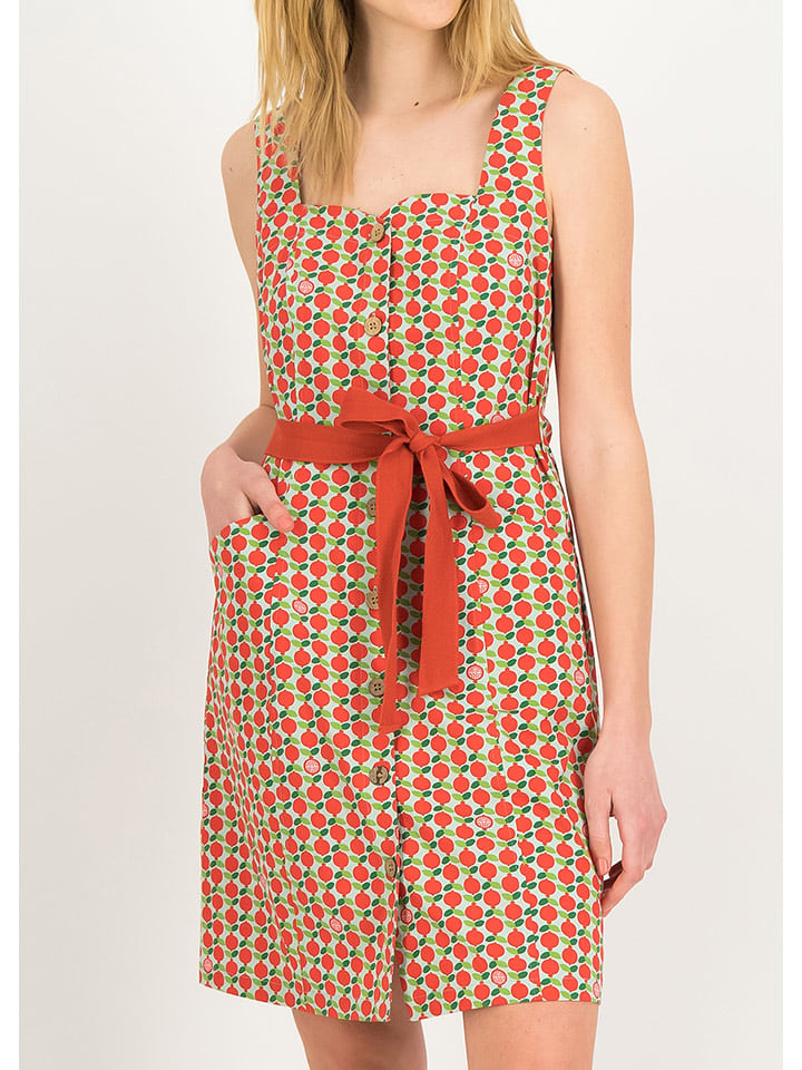 Blutsgeschwister Sukienka "Chickpea Heart" w kolorze czerwono-zielonym rozmiar: XXL