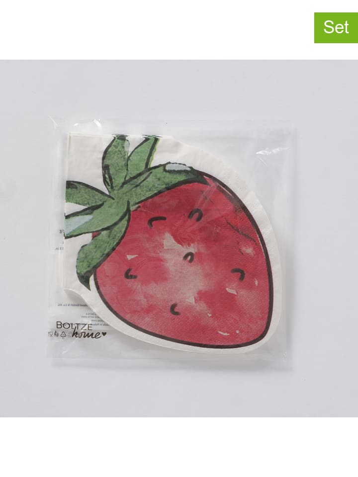 Boltze Serwetki (24 szt.) w kolorze czerwonym rozmiar: onesize