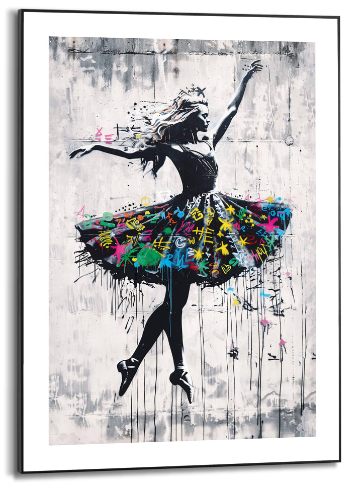 Orangewallz Druk artystyczny "Dancing" w ramce rozmiar: 50x70 cm