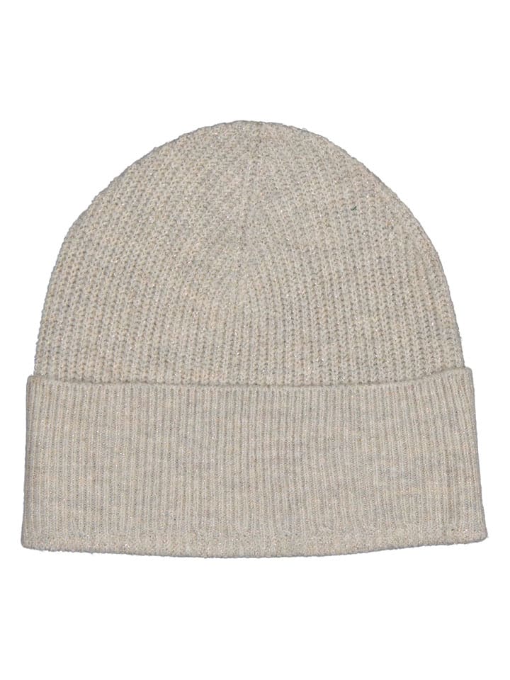 JDY Czapka beanie w kolorze beżowo-szarym rozmiar: onesize