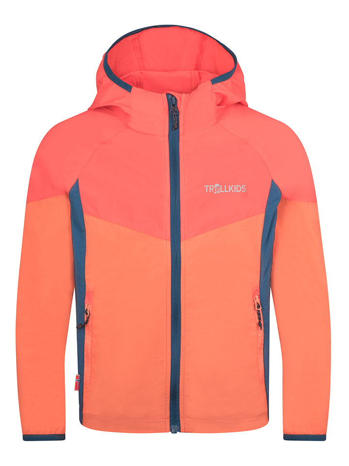 Trollkids Kurtka przeciwwiatrowa "Sira" w kolorze pomarańczowym rozmiar: 152