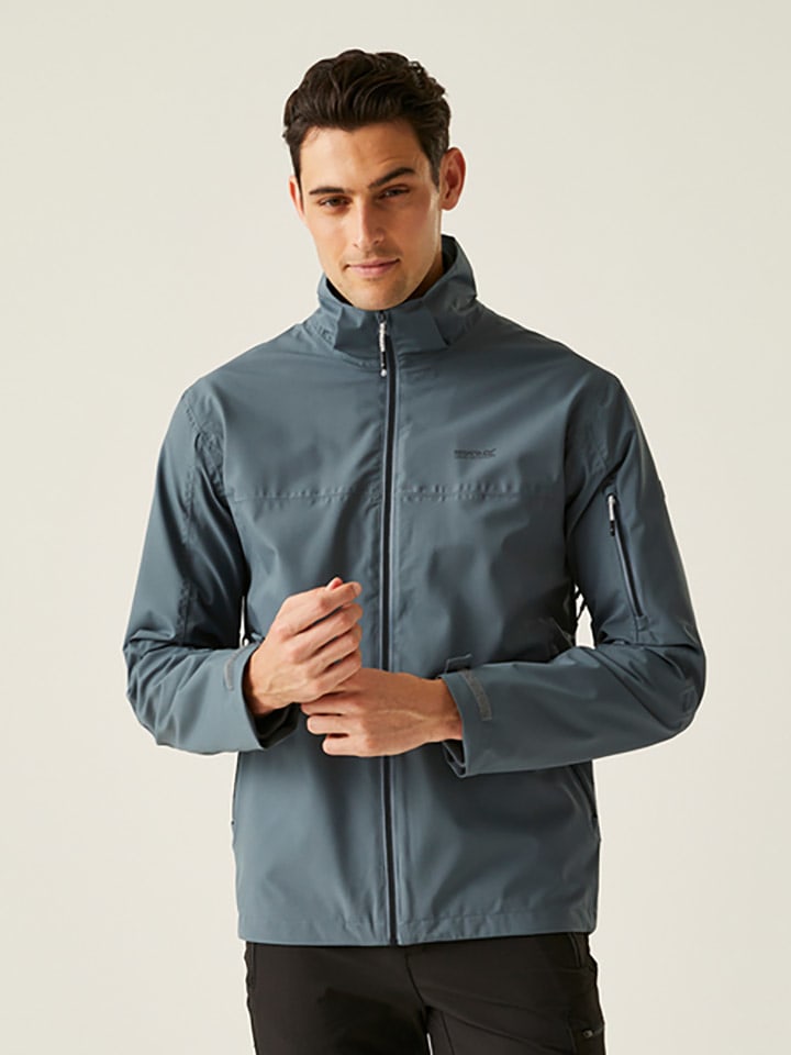 Regatta Kurtka przeciwdeszczowa "Bosfield III" w kolorze błękitnym rozmiar: L