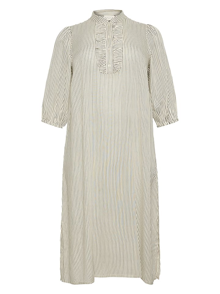 Kaffe Sukienka w kolorze zielono-białym rozmiar: 48