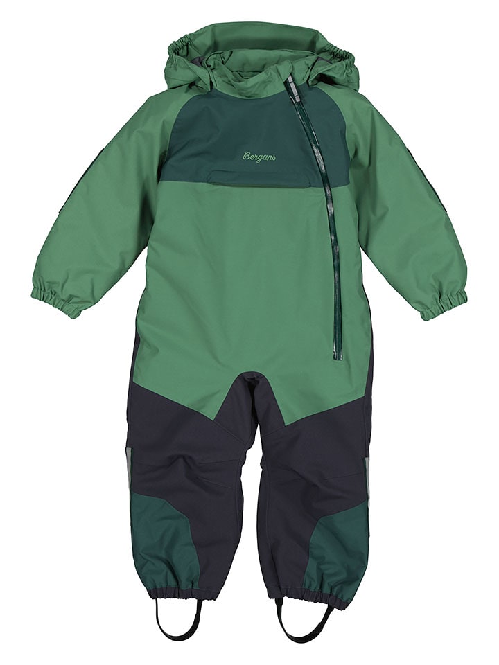 Bergans Kombinezon narciarski w kolorze zielono-czarnym rozmiar: 110