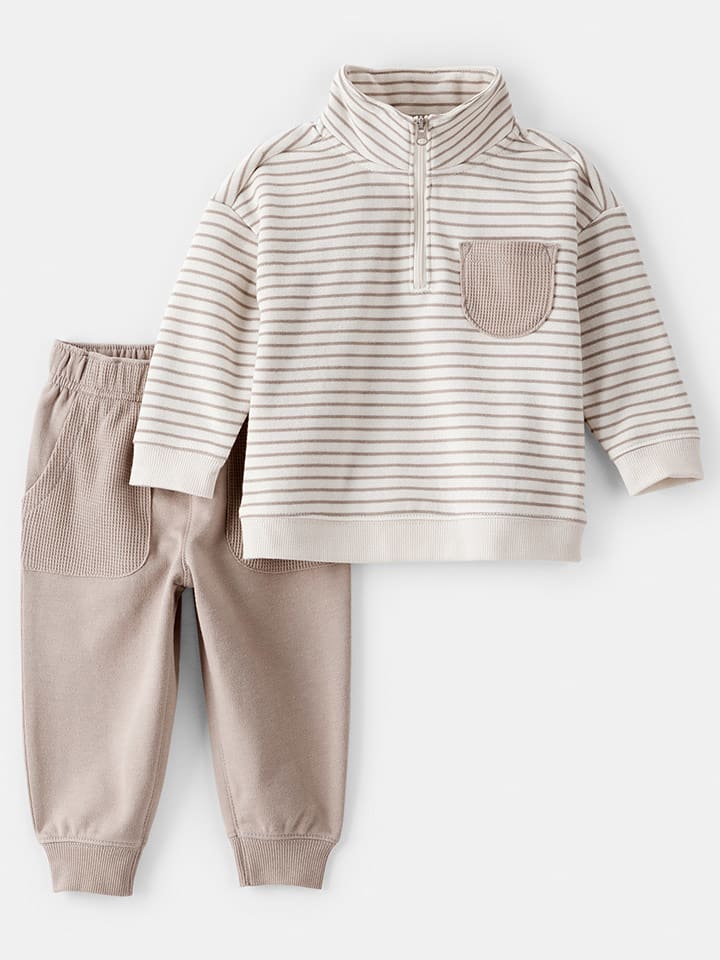 carter's 2-częściowy zestaw w kolorze kremowo-jasnobrązowym rozmiar: 62