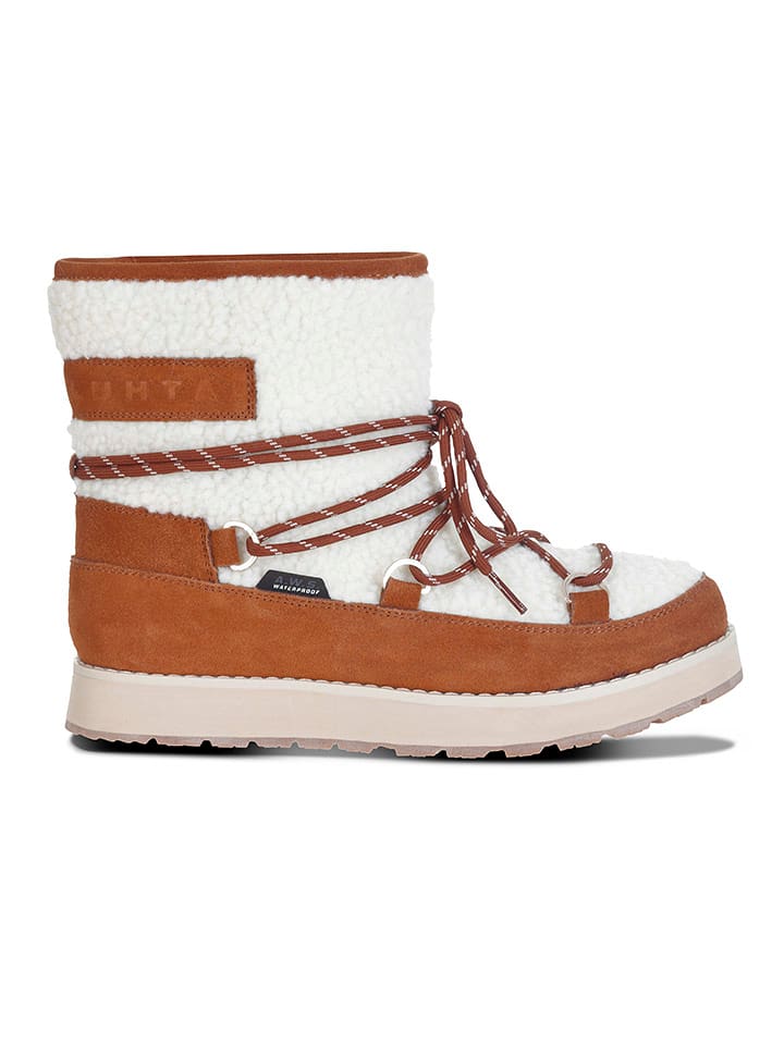 LUHTA Botki zimowe "Nauttiva" w kolorze biało-jasnobrązowym rozmiar: 35