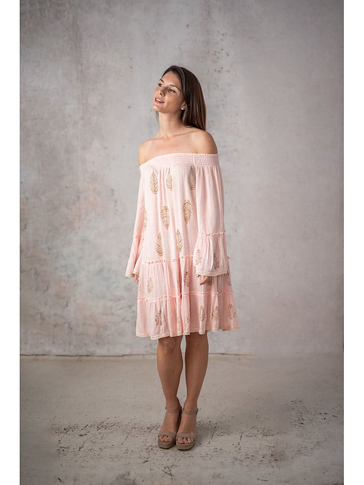 Lula Natura Sukienka w kolorze jasnoróżowym rozmiar: onesize