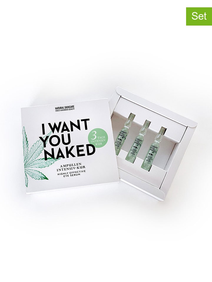 I WANT YOU NAKED Ampułki (3 szt.) "Three Day Eye Retreat" pod oczy - po 2 ml rozmiar: onesize