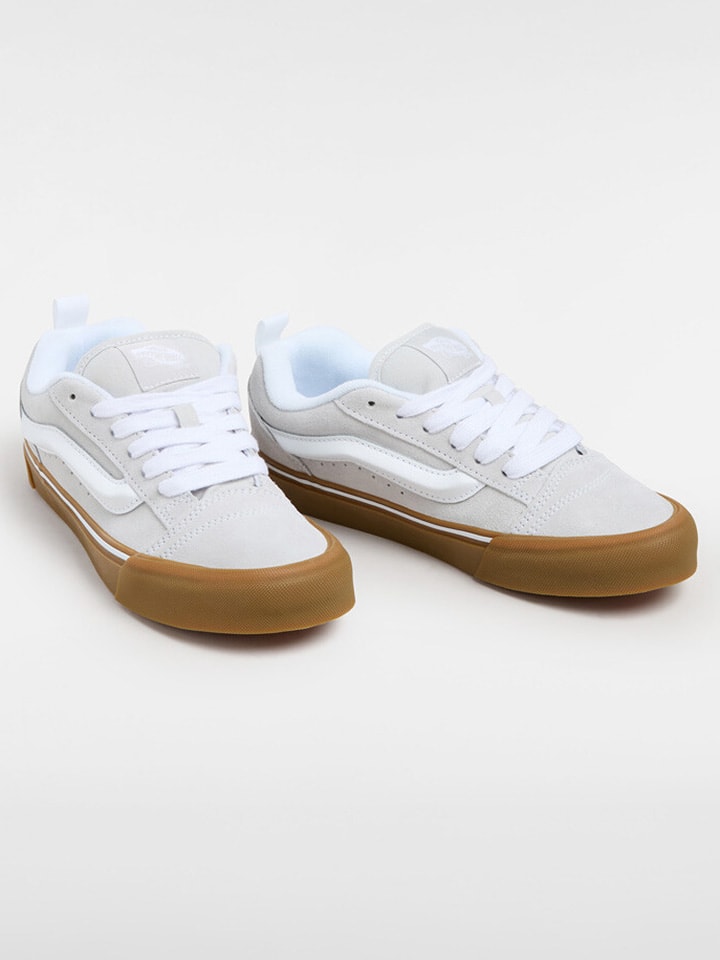 Vans Skórzane sneakersy "Knu Skool" w kolorze jasnoszarym rozmiar: 38,5