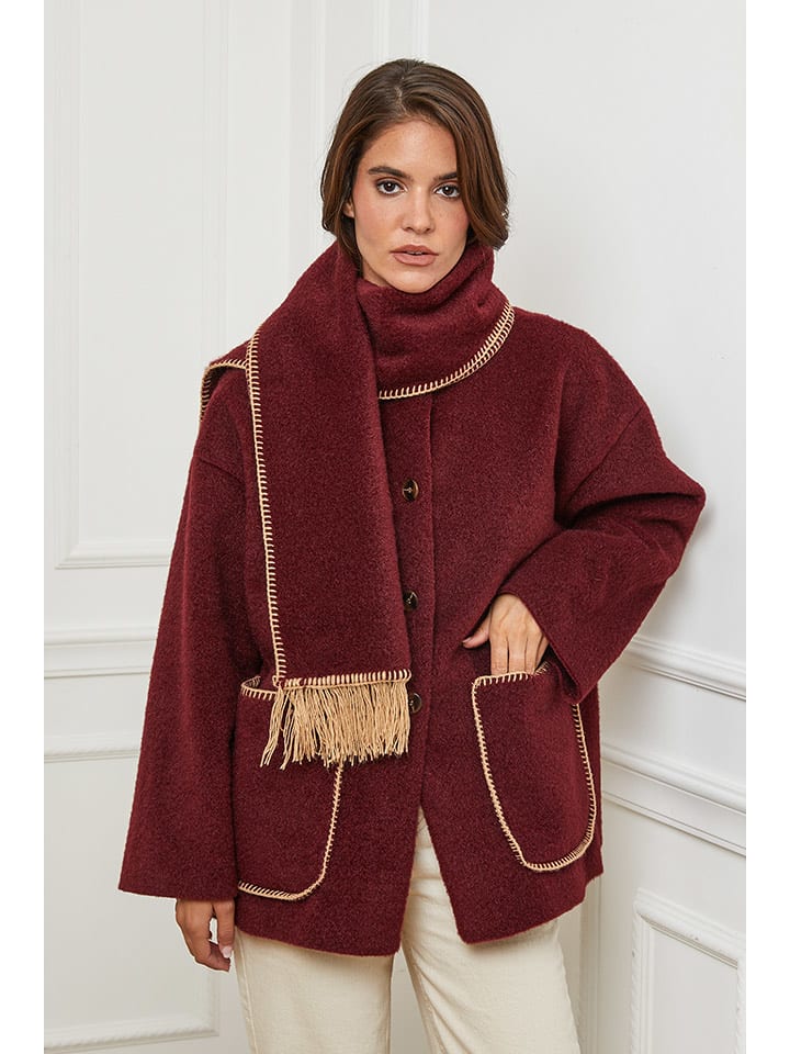L'armoire de Suzette Płaszcz przejściowy w kolorze bordowym rozmiar: 38/40