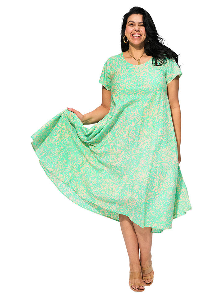 Aller Simplement Sukienka w kolorze jasnozielono-beżowym rozmiar: 42/44